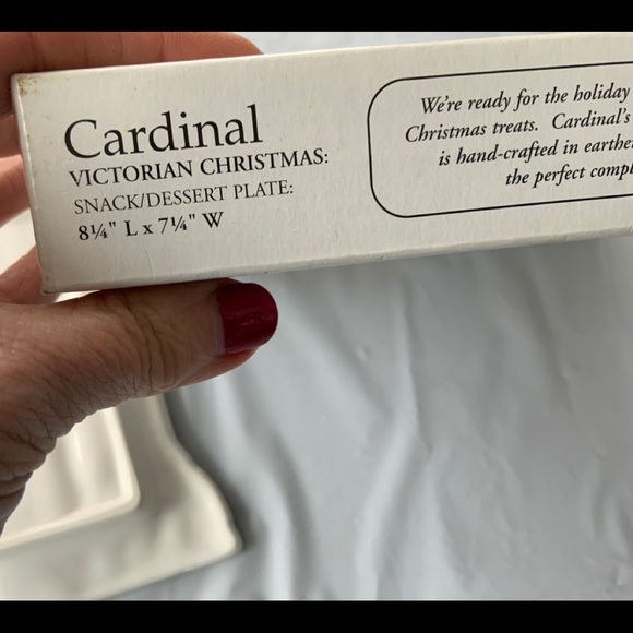 Cardinal Victorian Christmas 8” Plate - Picture 6 of 8